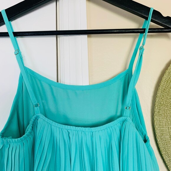 Lulus As You Swish Pleated Mint Green/Teal Dress | Size: Medium - Picture 11 of 11
